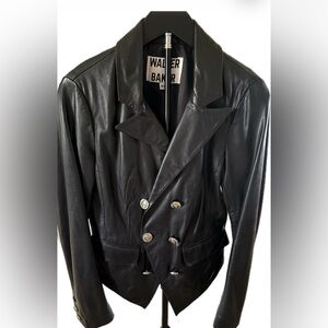 Walter Baker Black Blazer Leather Jacket